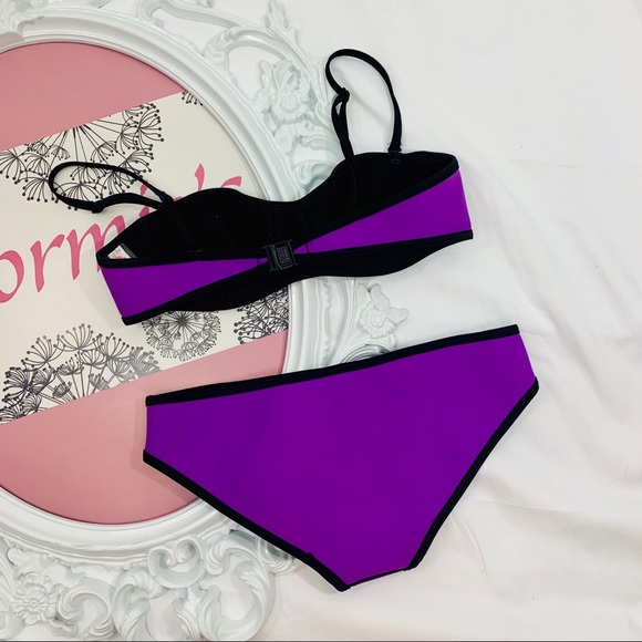 EBuddy Apparel /Color Block Purple White Mint Swim - Picture 2 of 8